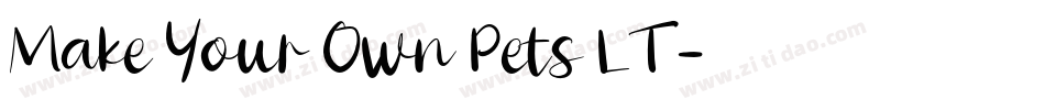 Make Your Own Pets LT字体转换